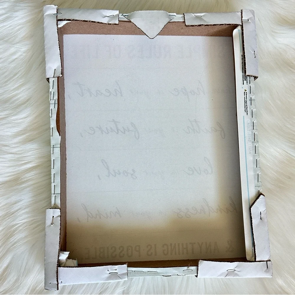 NWT Inspirational Wall Art with Black Text